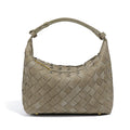 Siena Woven Hobo Bag - Suede-Effect PU Shoulder Bag