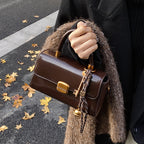 Cora Lock Box Bag, coffee hand carry