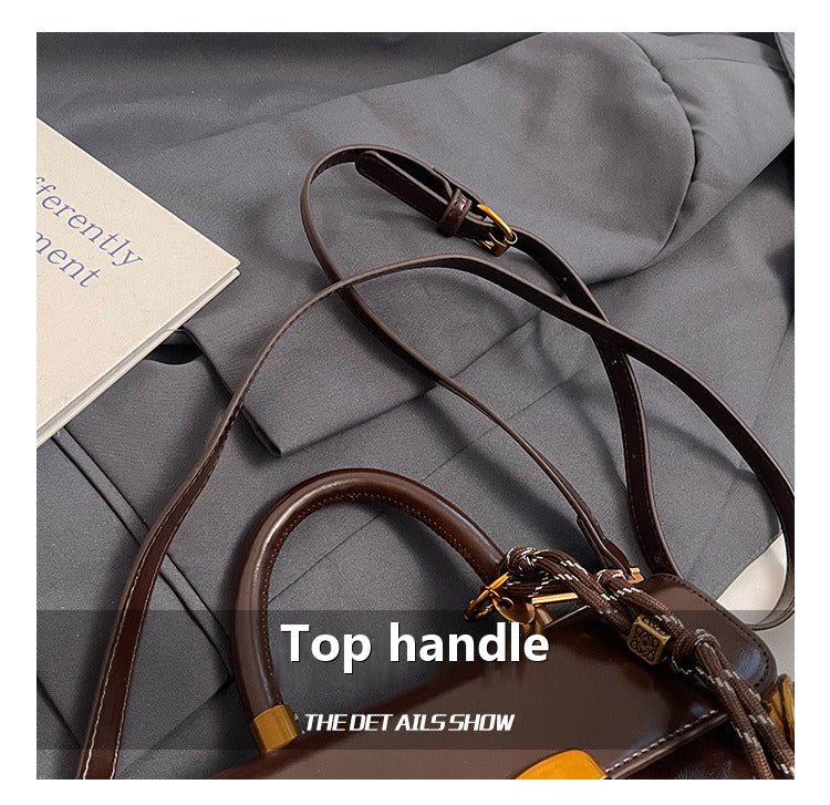 Cora Lock Box Bag, top handle