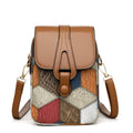 Bagviera compact phone crossbody bag, patchwork detail
