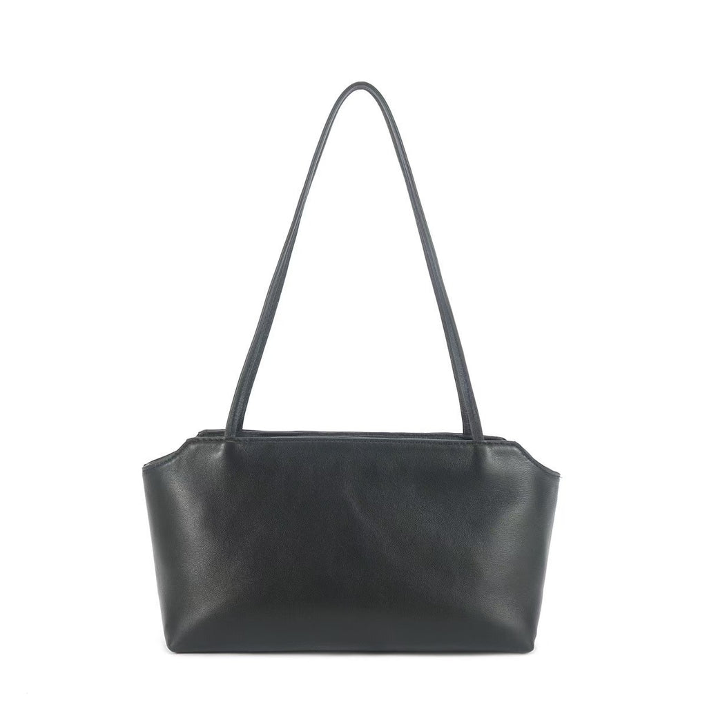 Elara Soft Shoulder Bag elara soft shoulder bag black front
