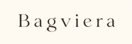 Bagviera brand wordmark logo — deep brown serif on cream