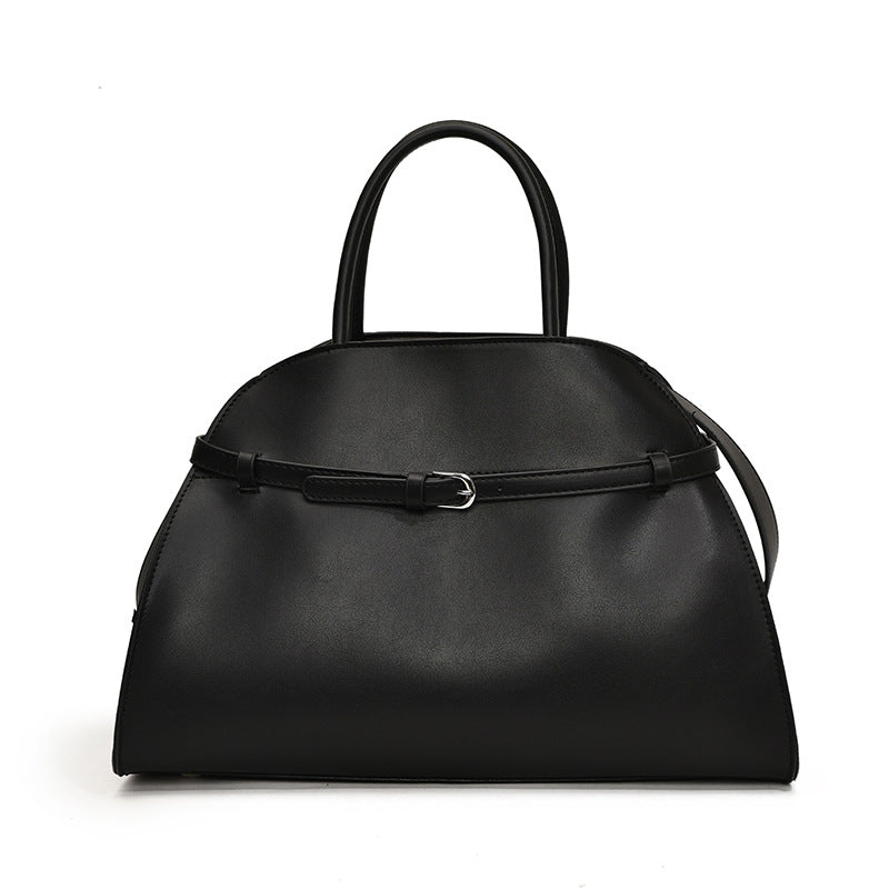 Hollis Relaxed Tote, black front