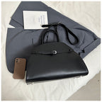 Hollis Relaxed Tote, black with phone
