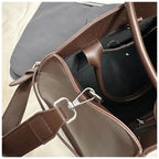 Hollis Relaxed Tote, coffee clasp