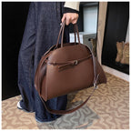 Hollis Relaxed Tote, coffee side carry