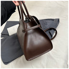 Hollis Relaxed Tote, coffee side