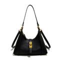 Nola Lock Crescent Bag nola lock crescent bag black front