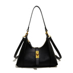 Nola Lock Crescent Bag nola lock crescent bag black front
